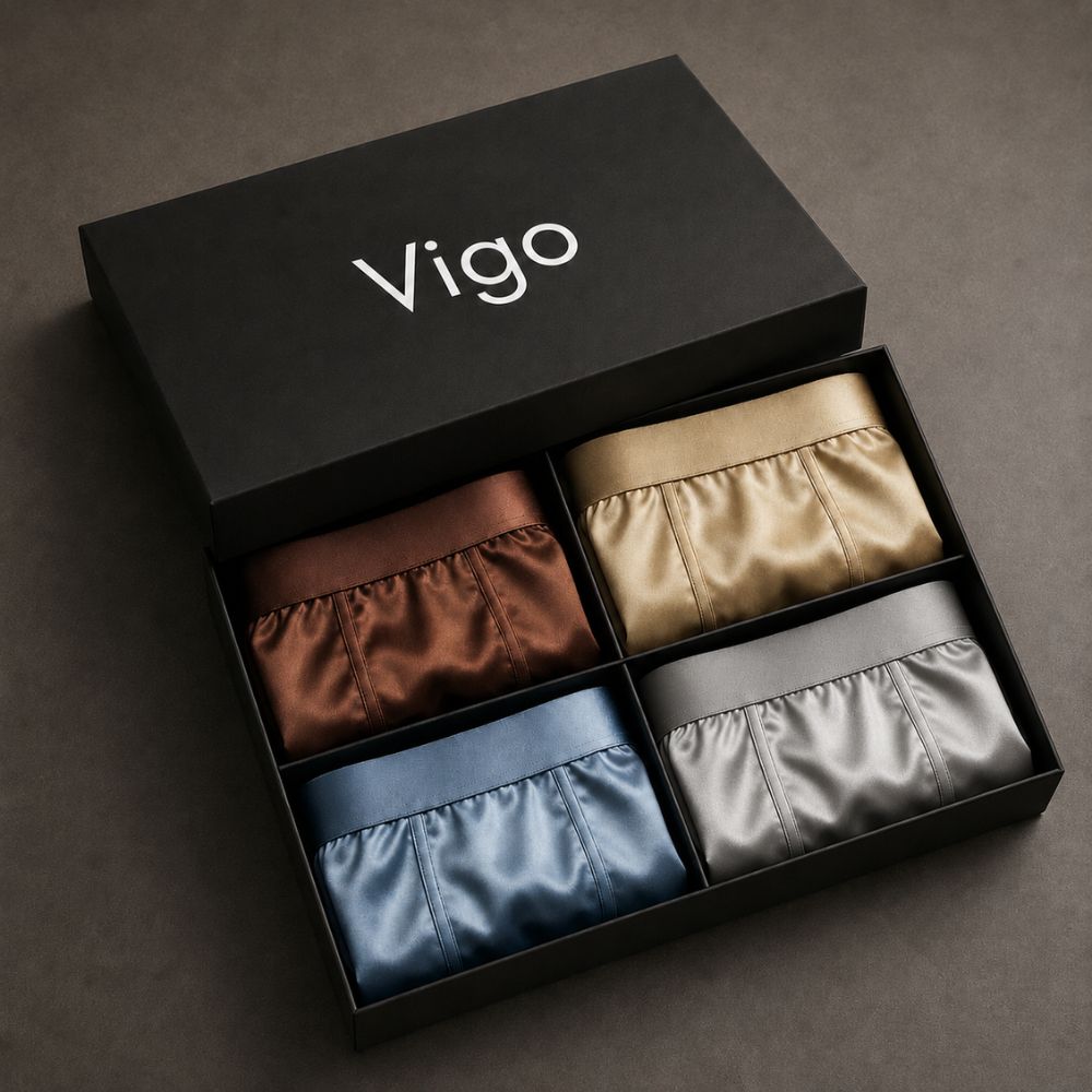 Vigo™ – Premium Silk Boxer Shorts
