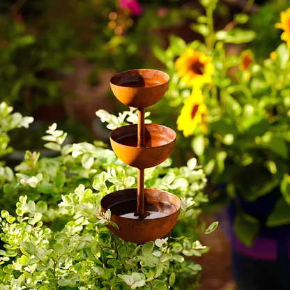 WingHaven™ – Vogelbad & Futterstation mit Springbrunnen