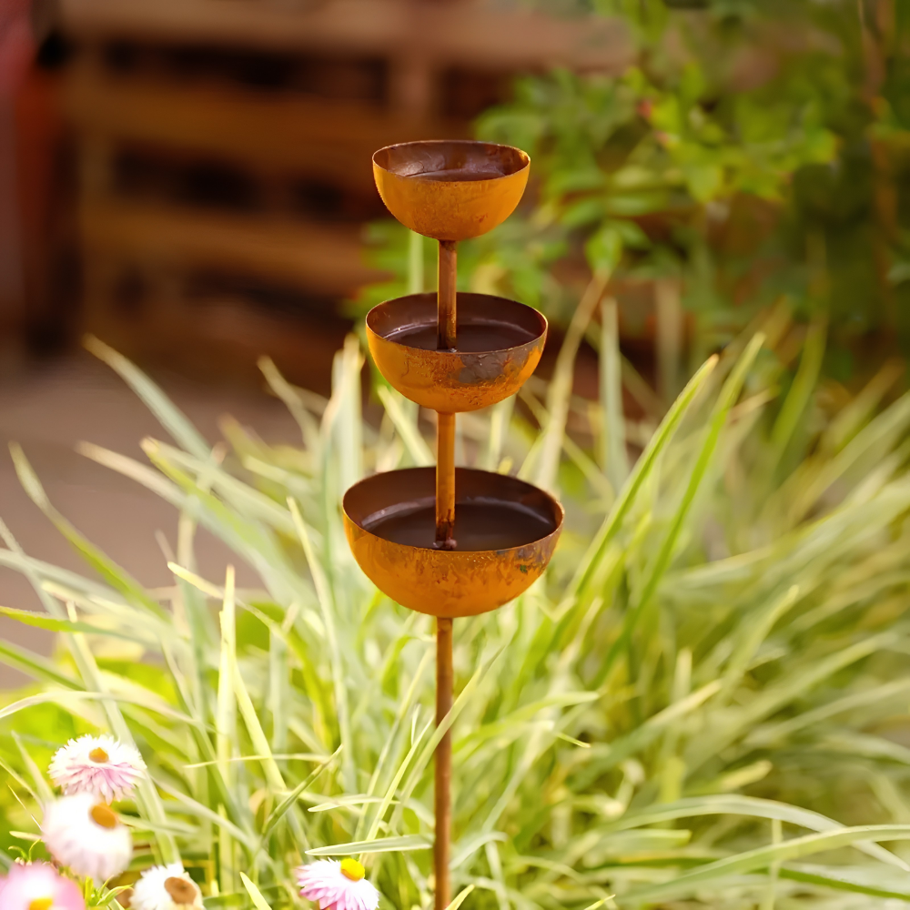 WingHaven™ – Vogelbad & Futterstation mit Springbrunnen