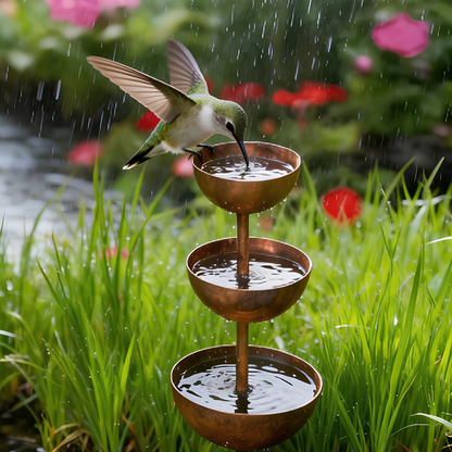 WingHaven™ – Vogelbad & Futterstation mit Springbrunnen